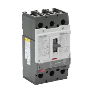 GLADIATOR GCB250H-3FF175LL Molded Case Circuit Breaker, 250A Frame, 175A, 600 VAC/ 600 VDC, 3-Pole | CV7TXL