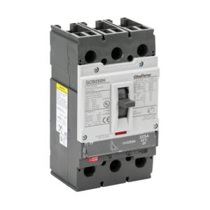 GLADIATOR GCB250H-3FF225LL Molded Case Circuit Breaker, 250A Frame, 225A, 600 VAC/ 600 VDC, 3-Pole | CV7TXN