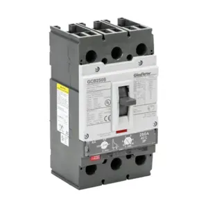 GLADIATOR GCB250S-3AA250LL Molded Case Circuit Breaker, 250A Frame, 250A, 600 VAC/ 600 VDC, 3-Pole | CV7TXR