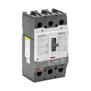 GLADIATOR GCB250S-3FF200LL Molded Case Circuit Breaker, 250A Frame, 200A, 600 VAC/ 600 VDC, 3-Pole | CV7TXU