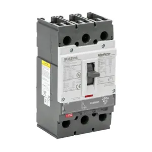 GLADIATOR GCB250S-3FF250LL Molded Case Circuit Breaker, 250A Frame, 250A, 600 VAC/ 600 VDC, 3-Pole | CV7TXW