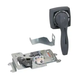 GLADIATOR GCBX3-EHR-N12-GY Rotary Handle, Pistol, Gray, External Front Mount, 2-Position, Lockable In On-Off | CV7QAE