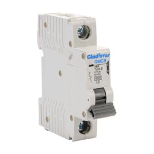 GLADIATOR GMCB-1B-16 Miniature Supplementary Protector, 16A, 277 VAC/ 60 VDC, 1-Pole, B Curve | CV7VWE