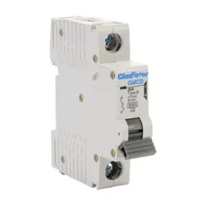 GLADIATOR GMCB-1B-25 Miniature Supplementary Protector, 25A, 277 VAC/ 60 VDC, 1-Pole, B Curve | CV7VWH