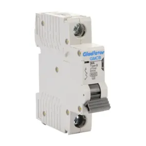 GLADIATOR GMCB-1B-30 Miniature Supplementary Protector, 30A, 277 VAC/ 60 VDC, 1-Pole, B Curve | CV7VWK