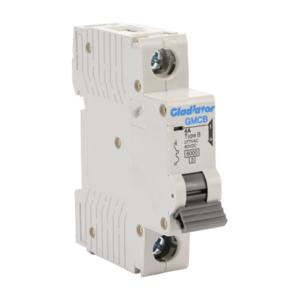 GLADIATOR GMCB-1B-4 Miniature Supplementary Protector, 4A, 277 VAC/ 60 VDC, 1-Pole, B Curve, Thermal Magnetic | CV7VWM