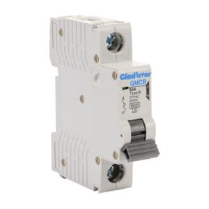 GLADIATOR GMCB-1B-63 Miniature Supplementary Protector, 63A, 277 VAC/ 60 VDC, 1-Pole, B Curve | CV7VWT