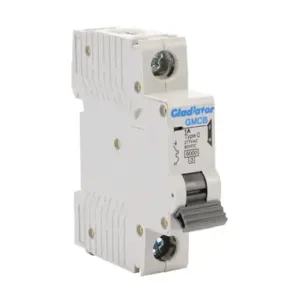 GLADIATOR GMCB-1C-1 Miniature Supplementary Protector, 1A, 277 VAC/ 60 VDC, 1-Pole, C Curve, Thermal Magnetic | CV7VWV