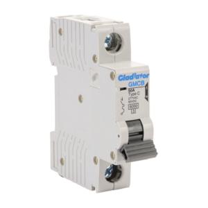 GLADIATOR GMCB-1C-50 Miniature Supplementary Protector, 50A, 277 VAC/ 60 VDC, 1-Pole, C Curve | CV7VXJ