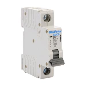 GLADIATOR GMCB-1D-15 Miniature Supplementary Protector, 15A, 277 VAC/ 60 VDC, 1-Pole, D Curve | CV7VXQ