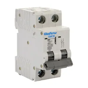 GLADIATOR GMCB-2C-30 Miniature Supplementary Protector, 30A, 480Y/ 277 VAC/ 125 VDC, 2-Pole, C Curve | CV7VZJ