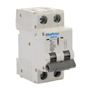 GLADIATOR GMCB-2C-5 Miniature Supplementary Protector, 5A, 480Y/ 277 VAC/ 125 VDC, 2-Pole, C Curve | CV7VZN