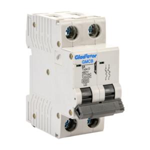 GLADIATOR GMCB-2D-5 Miniature Supplementary Protector, 5A, 480Y/ 277 VAC/ 125 VDC, 2-Pole, D Curve | CV7WAG