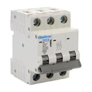 GLADIATOR GMCB-3B-1 Miniature Supplementary Protector, 1A, 480Y/ 277 VAC/ 125 VDC, 3-Pole, B Curve | CV7WAM