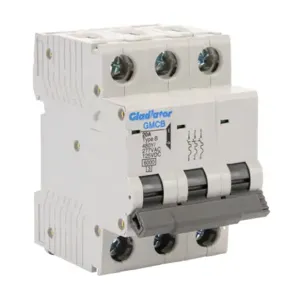 GLADIATOR GMCB-3B-20 Miniature Supplementary Protector, 20A, 480Y/ 277 VAC/ 125 VDC, 3-Pole, B Curve | CV7WAT