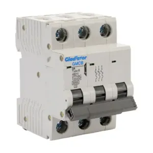 GLADIATOR GMCB-3B-3 Miniature Supplementary Protector, 3A, 480Y/ 277 VAC/ 125 VDC, 3-Pole, B Curve | CV7WAV