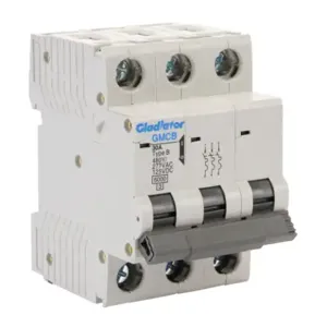 GLADIATOR GMCB-3B-30 Miniature Supplementary Protector, 30A, 480Y/ 277 VAC/ 125 VDC, 3-Pole, B Curve | CV7WAW