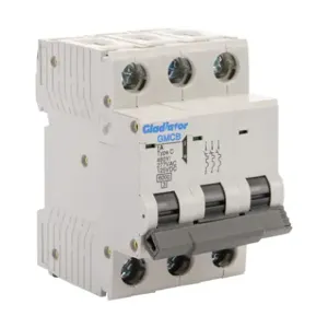 GLADIATOR GMCB-3C-1 Miniature Supplementary Protector, 1A, 480Y/ 277 VAC/ 125 VDC, 3-Pole, C Curve | CV7WBF