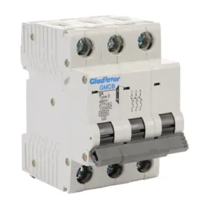 GLADIATOR GMCB-3C-2 Miniature Supplementary Protector, 2A, 480Y/ 277 VAC/ 125 VDC, 3-Pole, C Curve | CV7WBK