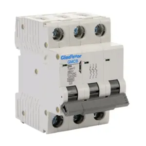 GLADIATOR GMCB-3C-25 Miniature Supplementary Protector, 25A, 480Y/ 277 VAC/ 125 VDC, 3-Pole, C Curve | CV7WBM