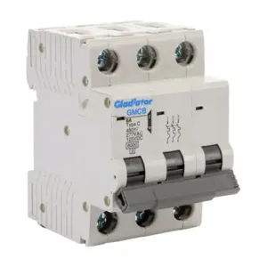 GLADIATOR GMCB-3C-8 Miniature Supplementary Protector, 8A, 480Y/ 277 VAC/ 125 VDC, 3-Pole, C Curve | CV7WBY