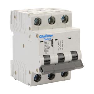 GLADIATOR GMCB-3D-20 Miniature Supplementary Protector, 20A, 480Y/ 277 VAC/ 125 VDC, 3-Pole, D Curve | CV7WCE