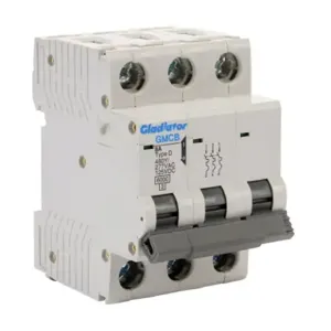 GLADIATOR GMCB-3D-8 Miniature Supplementary Protector, 8A, 480Y/ 277 VAC/ 125 VDC, 3-Pole, D Curve | CV7WCR