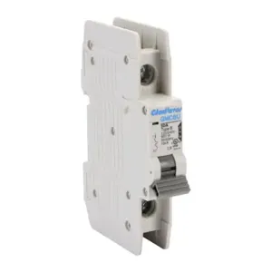 GLADIATOR GMCBU-1B-50 Miniature Circuit Breaker, 50A, 240 VAC/ 60 VDC, 1-Pole, B Curve, Thermal Magnetic | CV7FDR