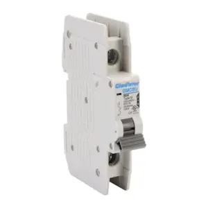 GLADIATOR GMCBU-1D-40 Miniature Circuit Breaker, 40A, 240 VAC/ 60 VDC, 1-Pole, D Curve, Thermal Magnetic | CV7FFB