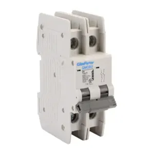 GLADIATOR GMCBU-2B-2 Miniature Circuit Breaker, 2A, 480Y/ 277 VAC/ 125 VDC, 2-Pole, B Curve, Thermal Magnetic | CV7FFM