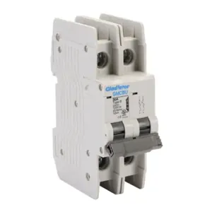 GLADIATOR GMCBU-2B-30 Miniature Circuit Breaker, 30A, 240 VAC/ 125 VDC, 2-Pole, B Curve, Thermal Magnetic | CV7FFR