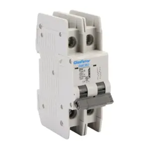 GLADIATOR GMCBU-2B-32 Miniature Circuit Breaker, 32A, 240 VAC/ 125 VDC, 2-Pole, B Curve, Thermal Magnetic | CV7FFT