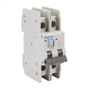 GLADIATOR GMCBU-2C-15 Miniature Circuit Breaker, 15A, 480Y/ 277 VAC/ 125 VDC, 2-Pole, C Curve, Thermal Magnetic | CV7FGD