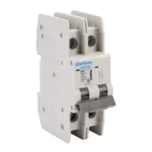 GLADIATOR GMCBU-2C-50 Miniature Circuit Breaker, 50A, 240 VAC/ 125 VDC, 2-Pole, C Curve, Thermal Magnetic | CV7FGQ