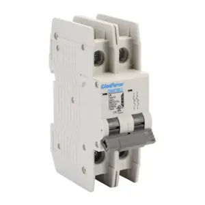 GLADIATOR GMCBU-2D-1 Miniature Circuit Breaker, 1A, 480Y/ 277 VAC/ 125 VDC, 2-Pole, D Curve, Thermal Magnetic | CV7FGV