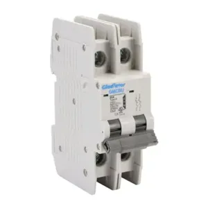 GLADIATOR GMCBU-2D-25 Miniature Circuit Breaker, 25A, 480Y/ 277 VAC/ 125 VDC, 2-Pole, D Curve, Thermal Magnetic | CV7FHB