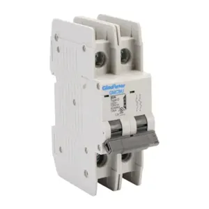 GLADIATOR GMCBU-2D-40 Miniature Circuit Breaker, 40A, 240 VAC/ 125 VDC, 2-Pole, D Curve, Thermal Magnetic | CV7FHG