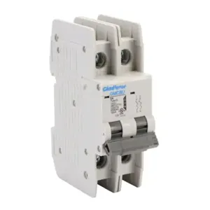 GLADIATOR GMCBU-2D-5 Miniature Circuit Breaker, 5A, 480Y/ 277 VAC/ 125 VDC, 2-Pole, D Curve, Thermal Magnetic | CV7FHH