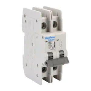 GLADIATOR GMCBU-2D-50 Miniature Circuit Breaker, 50A, 240 VAC/ 125 VDC, 2-Pole, D Curve, Thermal Magnetic | CV7FHJ