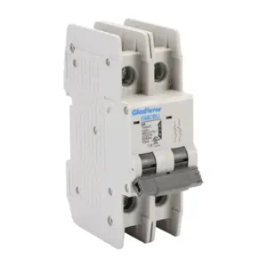 GLADIATOR GMCBU-2D-6 Miniature Circuit Breaker, 6A, 480Y/ 277 VAC/ 125 VDC, 2-Pole, D Curve, Thermal Magnetic | CV7FHK