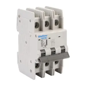 GLADIATOR GMCBU-3B-15 Miniature Circuit Breaker, 15A, 480Y/ 277 VAC/ 125 VDC, 3-Pole, B Curve, Thermal Magnetic | CV7FHQ