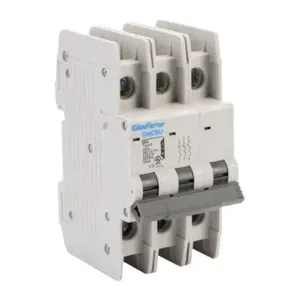 GLADIATOR GMCBU-3B-25 Miniature Circuit Breaker, 25A, 480Y/ 277 VAC/ 125 VDC, 3-Pole, B Curve, Thermal Magnetic | CV7FHV