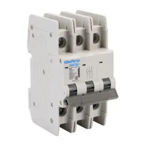 GLADIATOR GMCBU-3C-15 Miniature Circuit Breaker, 15A, 480Y/ 277 VAC/ 125 VDC, 3-Pole, C Curve, Thermal Magnetic | CV7FJJ