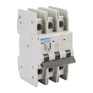 GLADIATOR GMCBU-3C-5 Miniature Circuit Breaker, 5A, 480Y/ 277 VAC/ 125 VDC, 3-Pole, C Curve, Thermal Magnetic | CV7FJV