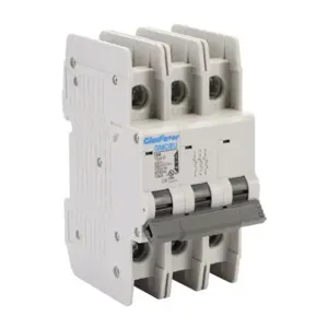 GLADIATOR GMCBU-3D-10 Miniature Circuit Breaker, 10A, 480Y/ 277 VAC/ 125 VDC, 3-Pole, D Curve, Thermal Magnetic | CV7FKB