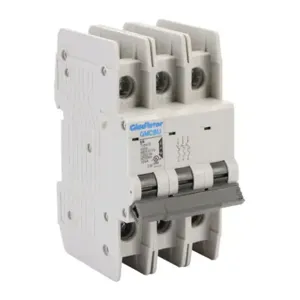 GLADIATOR GMCBU-3D-6 Miniature Circuit Breaker, 6A, 480Y/ 277 VAC/ 125 VDC, 3-Pole, D Curve, Thermal Magnetic | CV7FKQ