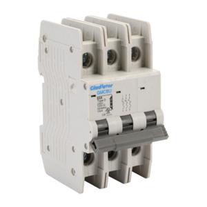 GLADIATOR GMCBU-3D-63 Miniature Circuit Breaker, 63A, 240 VAC/ 125 VDC, 3-Pole, D Curve, Thermal Magnetic | CV7FKR