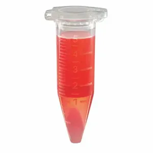 GLOBE SCIENTIFIC 111578A Centrifuge Tube, 5 ml Labware Nominal Capacity, 0.2 to 5 ml, Clear, 200 Pack | CP6MLT 55NH46