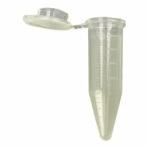 GLOBE SCIENTIFIC 111578Y Centrifuge Tube, 5 ml Labware Nominal Capacity, 0.2 to 5 ml, Clear, 200 Pack | CP6MLK 55NH45