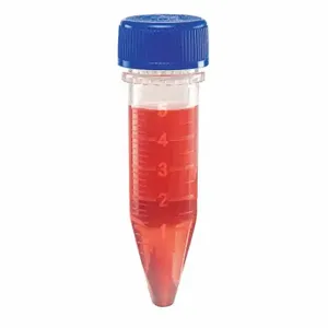 GLOBE SCIENTIFIC 111580B Centrifuge Tube, 5 ml Labware Nominal Capacity, 0.2 to 5 ml, Clear, 500 Pack | CP6MLR 55NH50